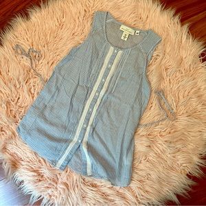 Pinstripe Sleeveless Top